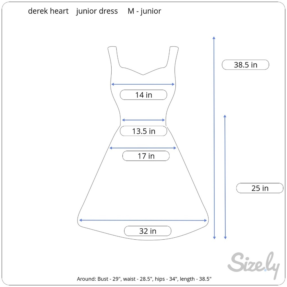🥳Host Pick🥳 NEW! Derek Heart Junior Summer Dress - Picture 7 of 7